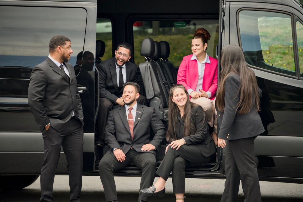 Black car service exterior for luxury Seattle transportation