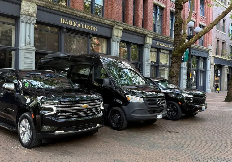 Black luxury SUV for Seattle car service