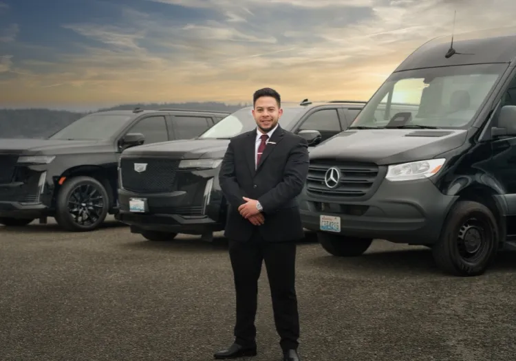 Executive black sedan for Seattle limo service pricing
