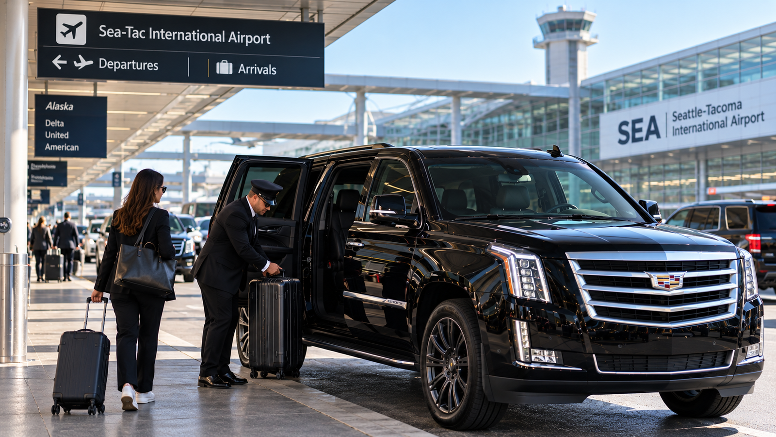 Bothell airport transfer luggage loading