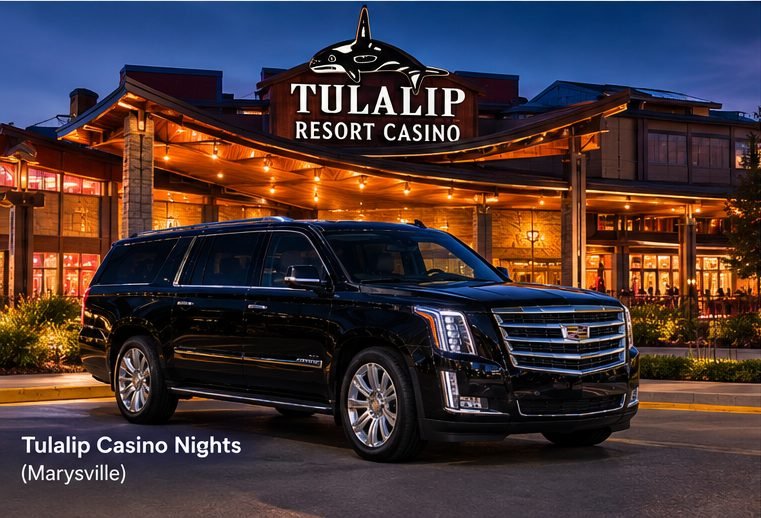 Black Escalade for Marysville Tulalip casino nights