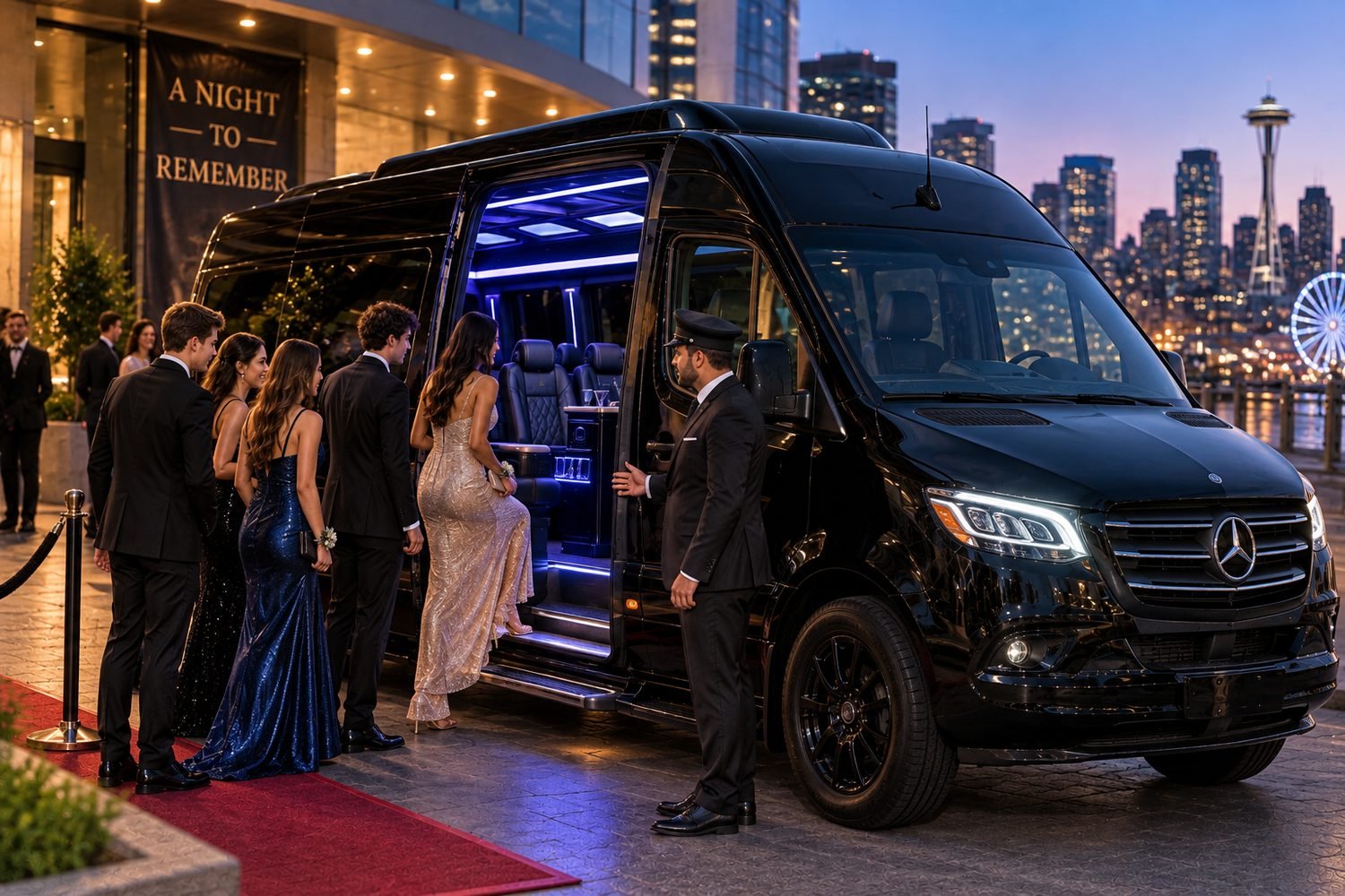 Mercedes Sprinter for Lynnwood prom and events